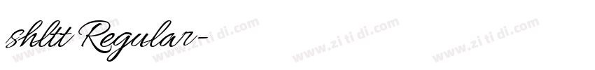 shltt Regular字体转换 shltt Regular字体转换